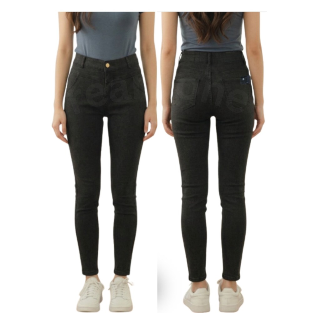 AB Denim Color Black Ultra Stretch High Waist Skinny Pants Size A US(4-12) NWOT